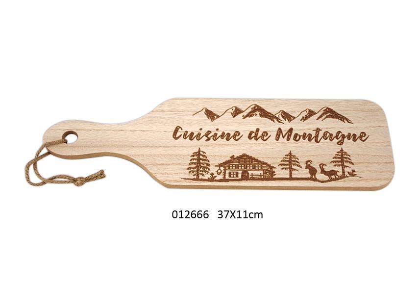 Faye - Wholesale Sign - Mountain Cuisine Chalet Sausage Board 37 x 11 cm0