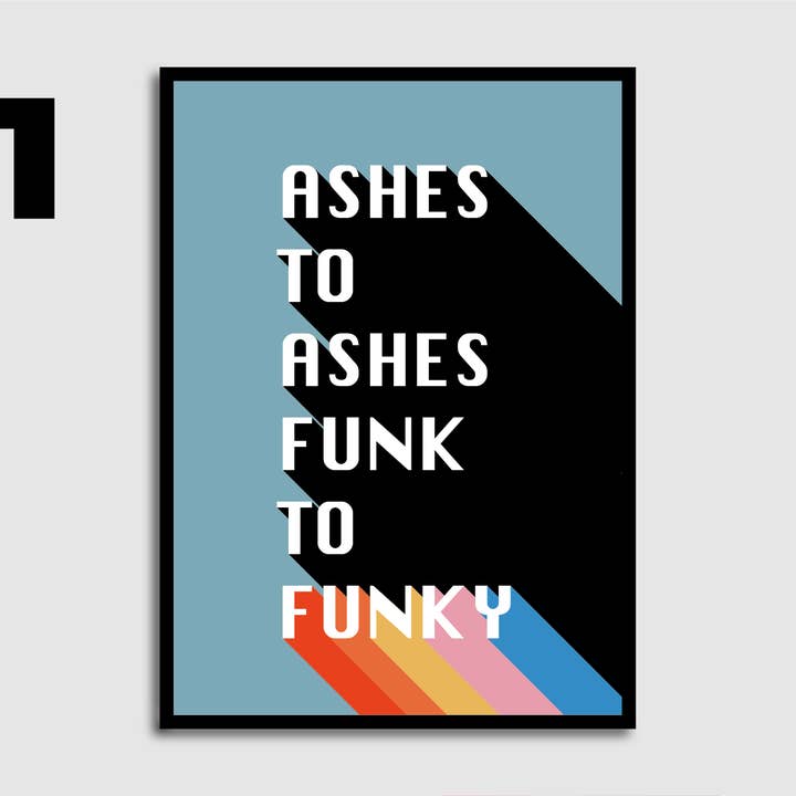 Ashes to Ashes Print for wholesale by Blank Wall Alt