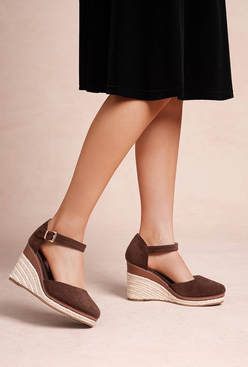 LADY GLORY - Wholesale Wedges - Women's - Wedge espadrille sandals in suede9