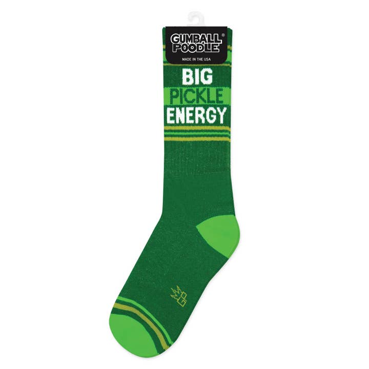 Gumball Poodle - Wholesale Socks - Unisex - Big Pickle Energy Gym Crew Socks2