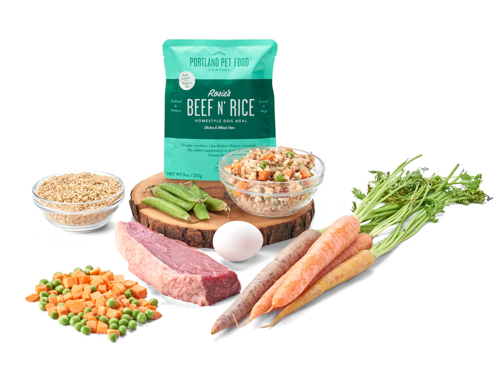 Portland Pet Food Company - Wholesale Pet Food - Dog - Rosie's Beef N Rice Human Grade Fresh Wet Food Dog Pouches5