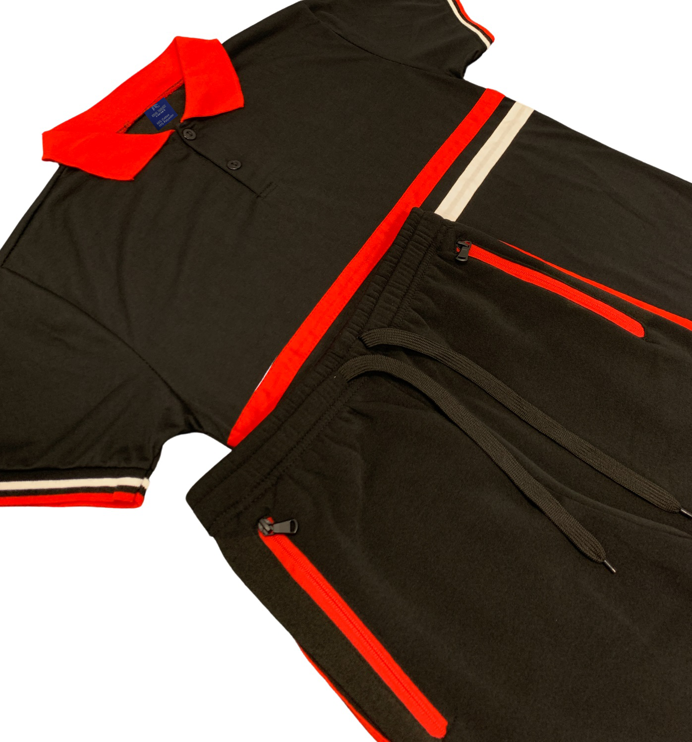 Royal Threads – Großhandel Loungewear-Set – Herren – Herren Poloshirt 2-teiliges kurzes Set & weiche Fleece-Sommershorts passendes Outfit1