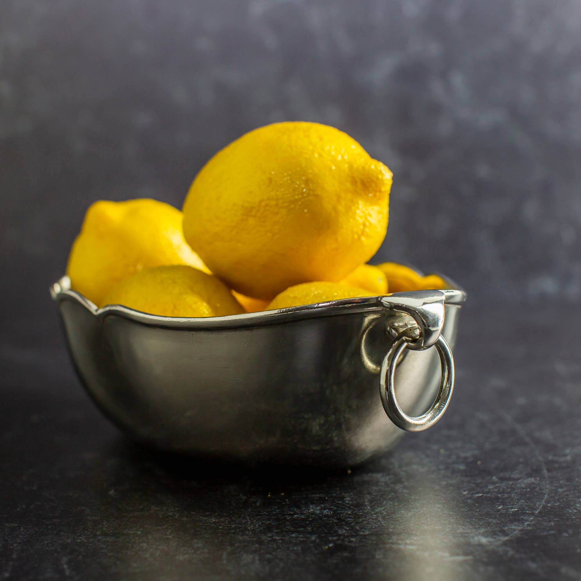 Arte Italica & Crown Linen Designs - Wholesale Decorative Plate/Dish/Bowl - Peltro Oval Bowl with Rings5