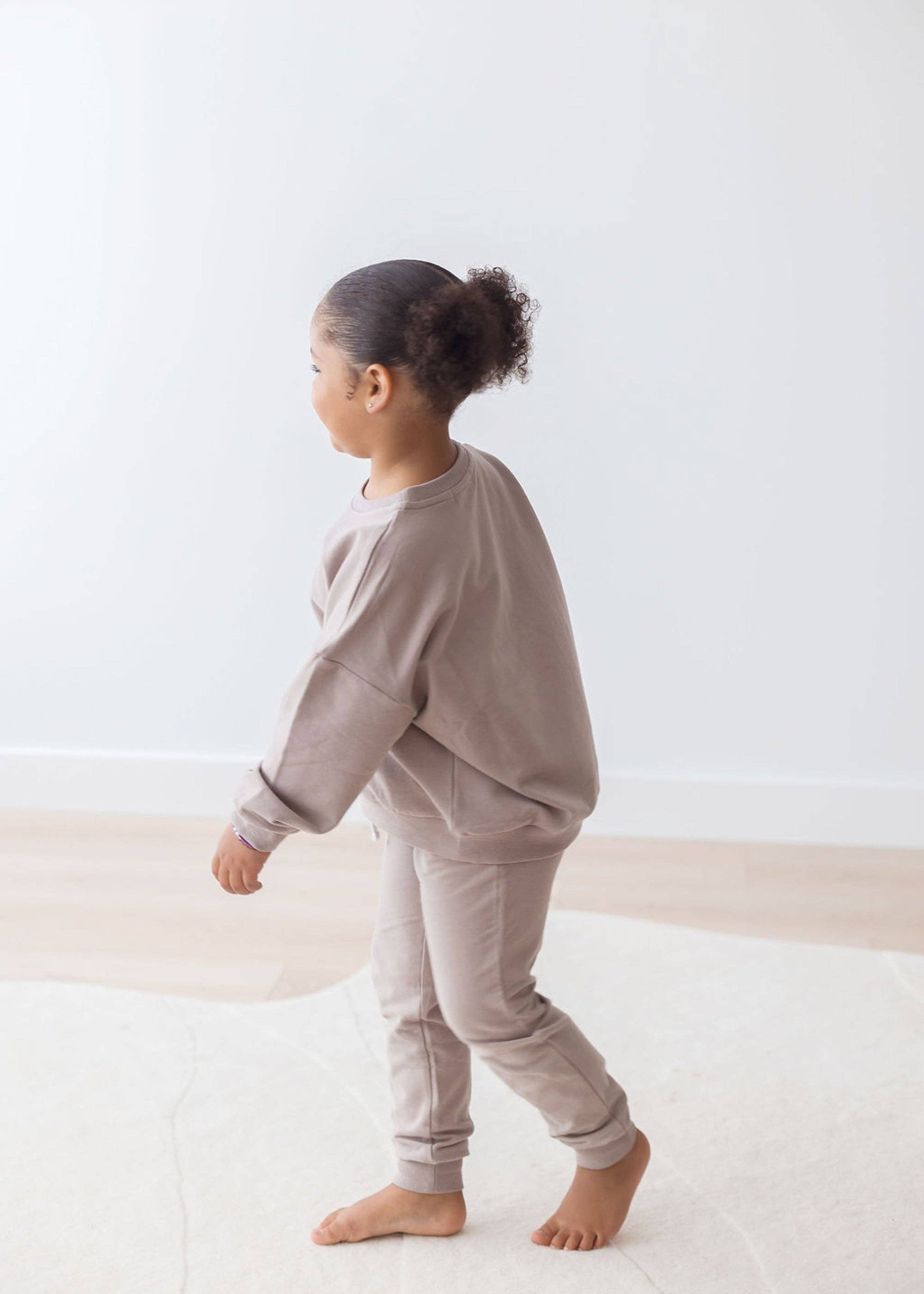 Mila & Co. - Wholesale Top & Pant Set - Kids - Sweatshirt & Jogger Set | Pale Mulberry6