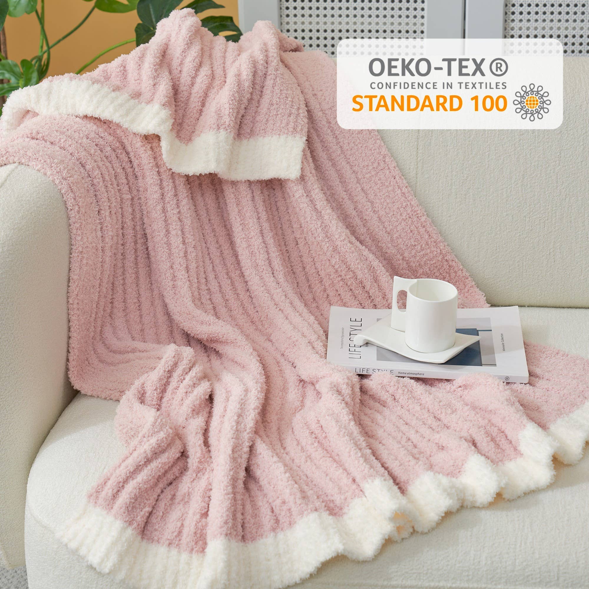 DreamValley - Wholesale Throw Blanket - SS Reversible Ribbed Knit Throw Blanket13