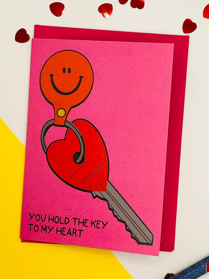 Key To My Heart Card for wholesale by PaintsPylons