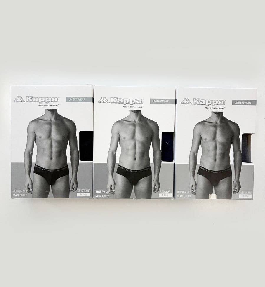 NHP International - Wholesale Underwear - Men's - Men's underwear - Three colour assortment Kappa briefs2