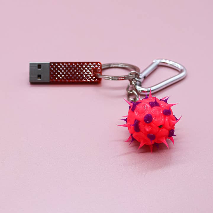 Natalia - Wholesale Keychain - Kids - Assorted Spiky Y2K Sensory Fidget Ball Keychains- SET 12