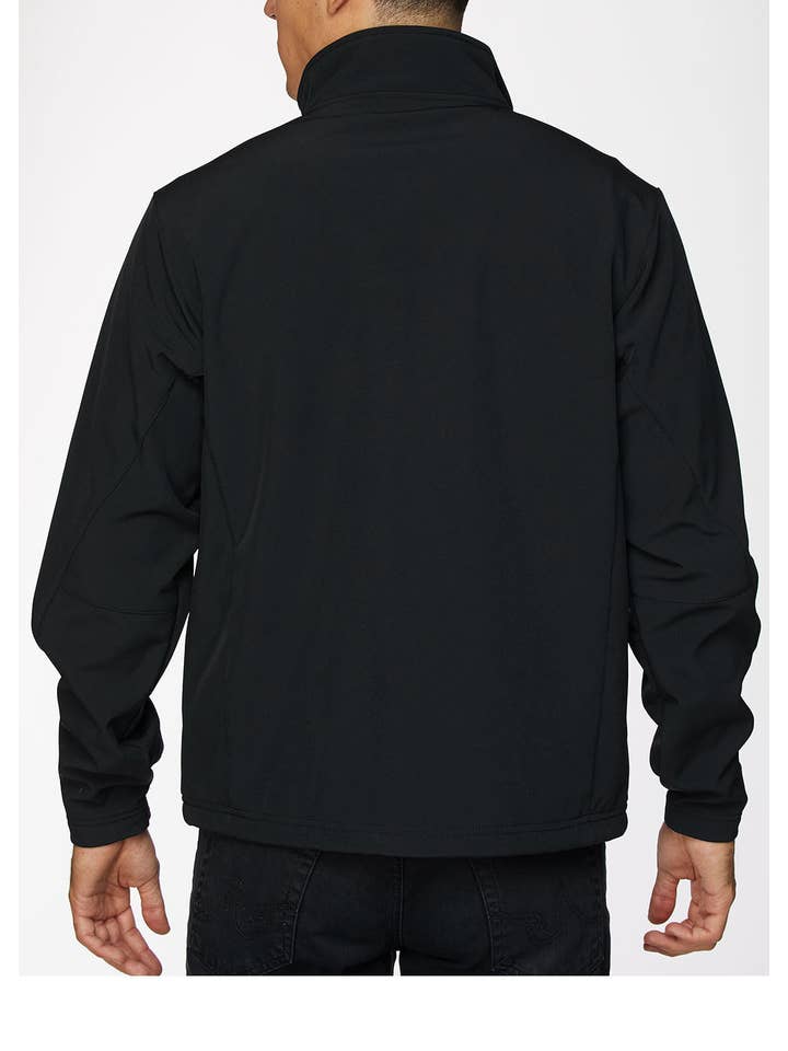 Rodeo Clothing - Vente Veste – homme - Vestes doublées en polaire softshell pour hommes/manteaux d'extérieur noir/gris1