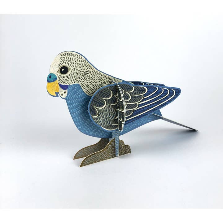 Art Angels - Wholesale Everyday Greeting Card - Pop-out Budgie Card - Alice Melvin