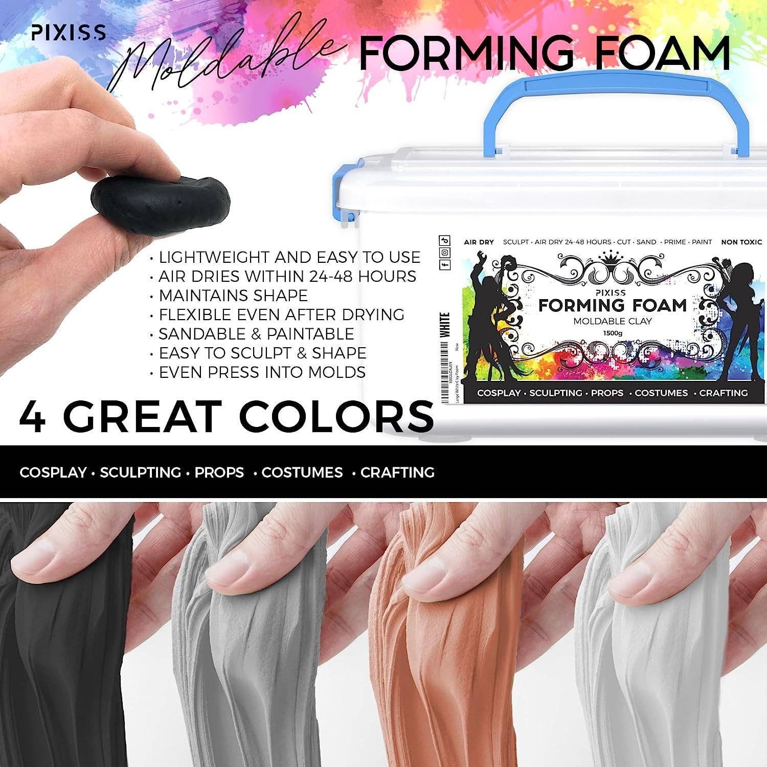 Pixiss - Vente Matériels de bricolage - Pâte à modeler Pixiss - Cospla en pâte à modeler de qualité supérieure7