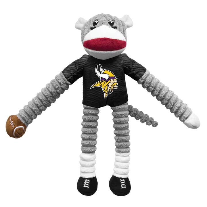 Jouet pour animaux de compagnie NFL Minnesota Vikings Team Sock Singe pour la vente par Little Earth Productions