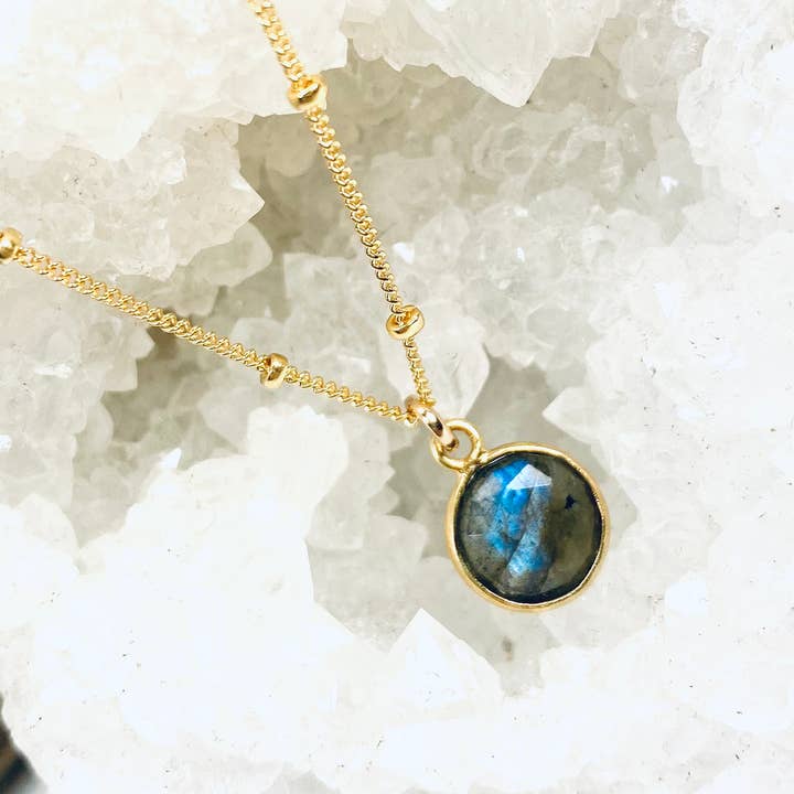 Baby labradoriet ketting voor wholesale door Laura J Designs