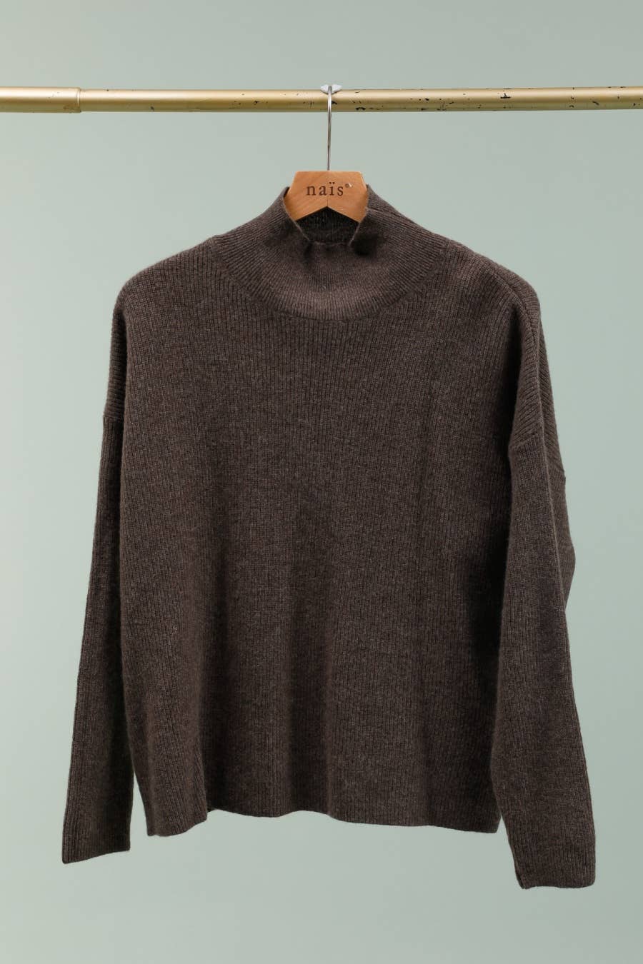 NAÏS PARIS - Wholesale Knit Sweater - Women's - High-neck long-sleeve sweater 100% extra fine merino wool16