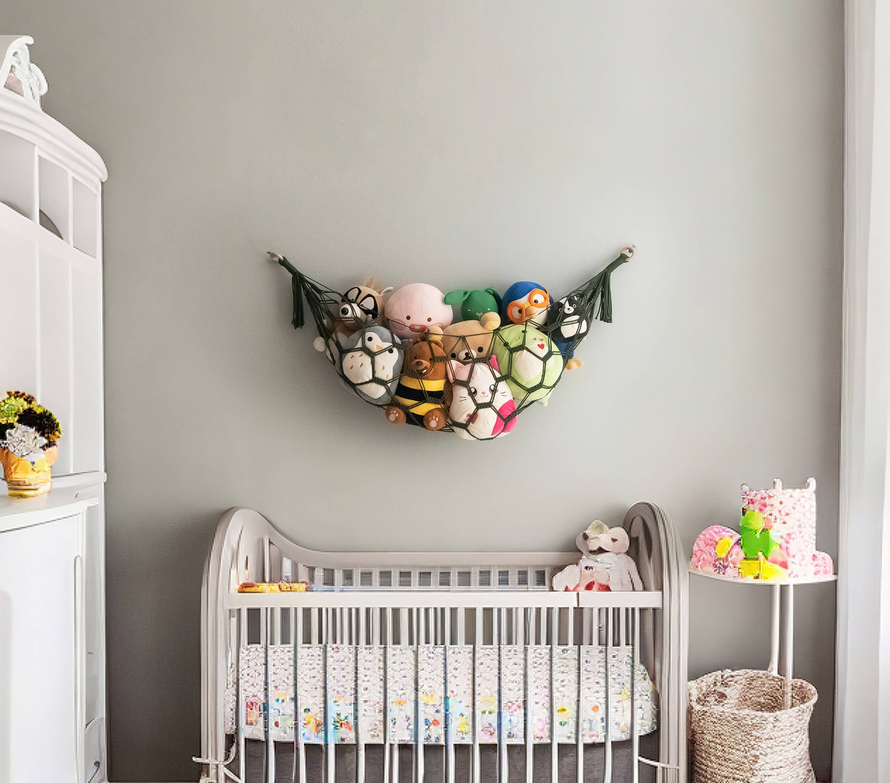 BeanDaikon – wholesale Toy storage box – Kids & baby – Boho Macrame Toy Storage Hammock I256