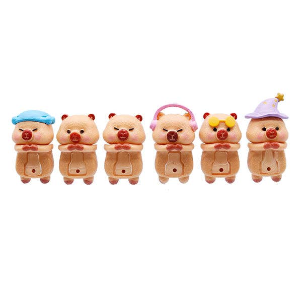 Showcase - Wholesale Figurine Toy - Kids - Capybara Huggers: The Phone Hugging Animals Series 3 Collectable Figurine Blind Bag (1pc)1
