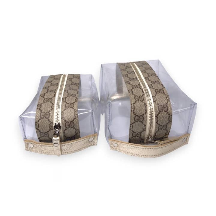 Beaudin Wholesale - Wholesale Pouch - Women's - Taylor Travel Pouch In VinylVogue | Upcycled GG