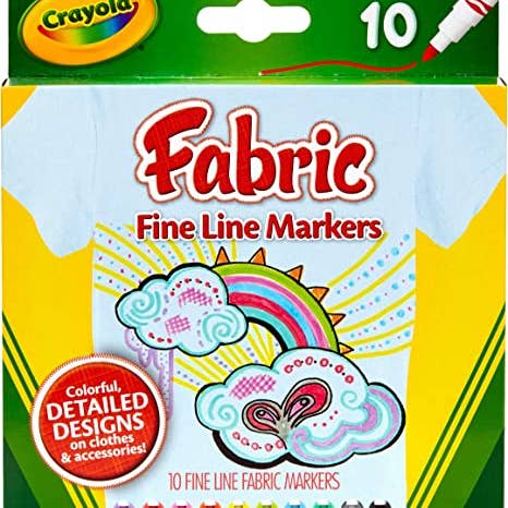 Really Big Coloring Books | ColoringBook.com - Wholesale Markers - Kids & Baby - 10 Count Crayola Fabric Markers Fine Line