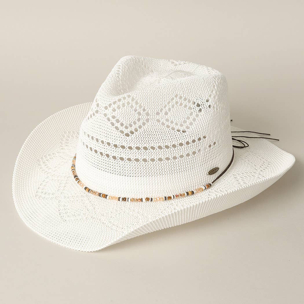 Fashion City - Wholesale Straw Hat - Women's - Eco-Friendly Woven Cowboy Panama Adjustable Sun Hat23