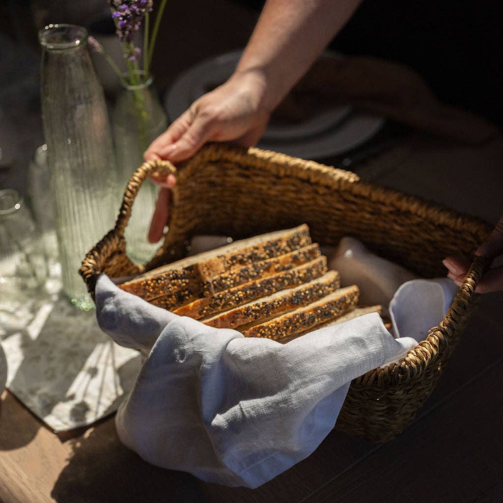 Arthur Cameron – wholesale Basket – Meghna, Seagrass Basket Tray with Round Handles4