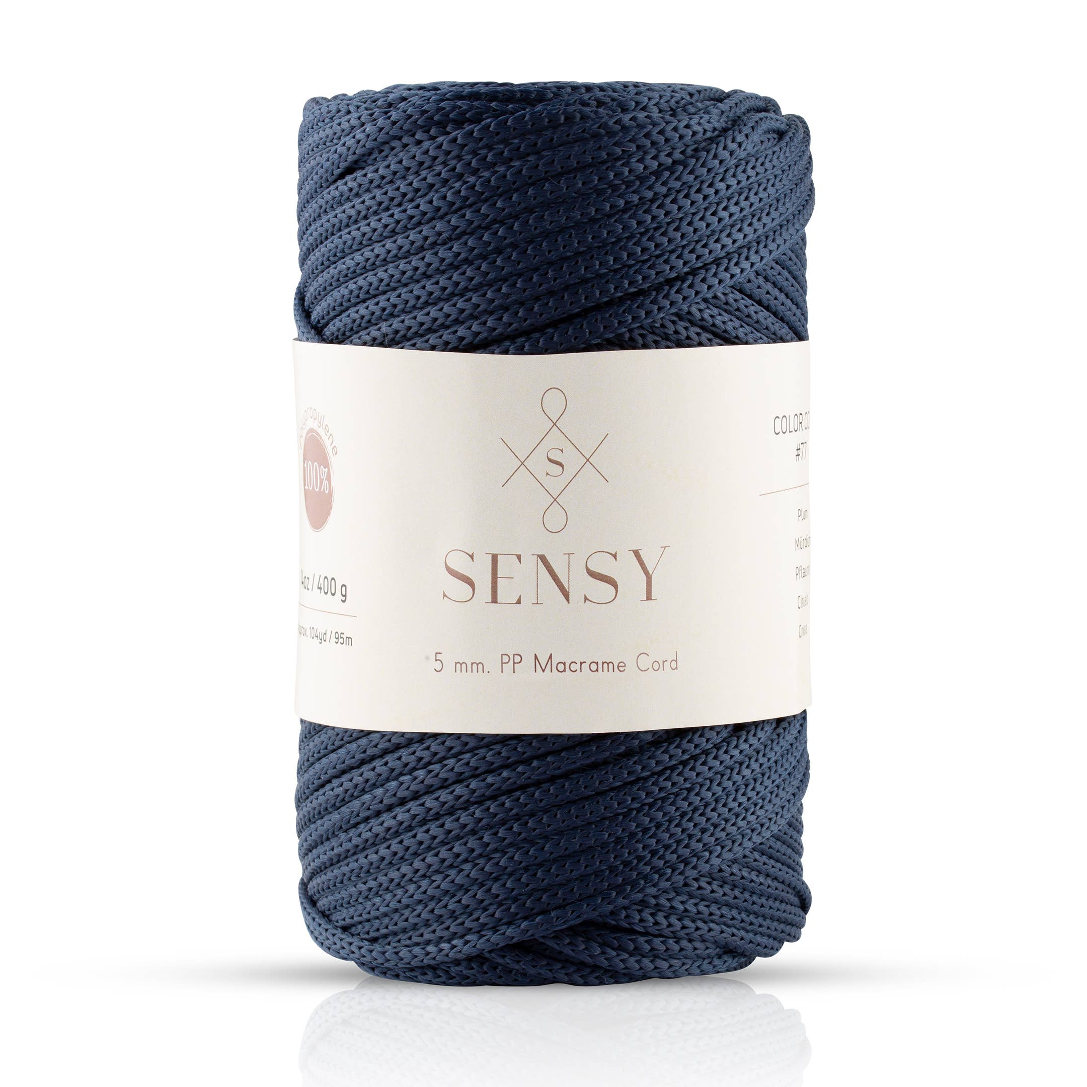 Sensy - Wholesale Yarn - Sensy Premium 5mm - 104 yards 100% Polyester Macrame Yarn32