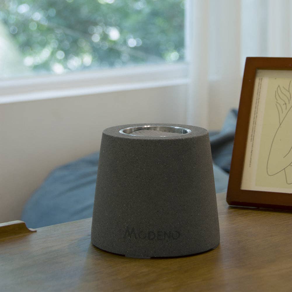 Sol Living - Wholesale Fire Pit - Entta Grey Tabletop Fireplace - 6.3 Inches - Ethanol3