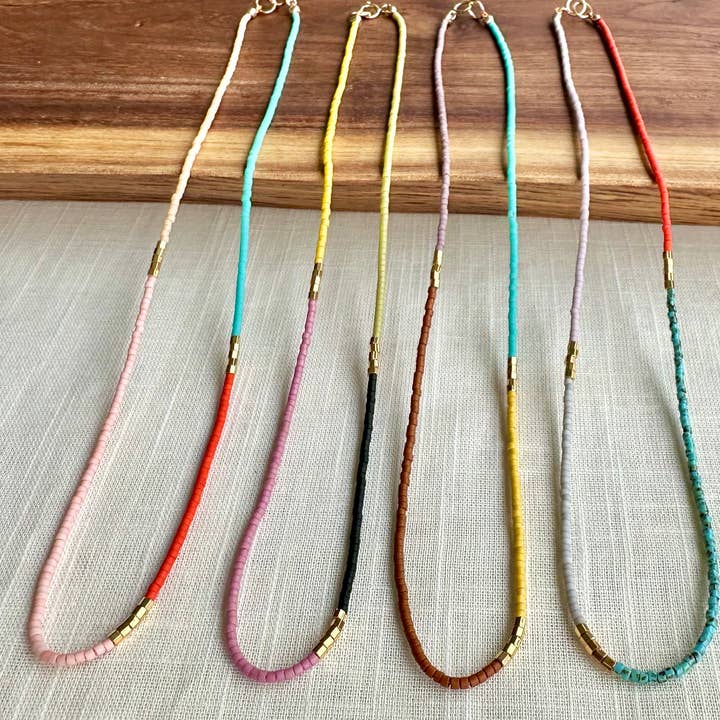 Cassis Beaded Necklace and other Purchase Wholesale silk cords. Free Returns & Net 60 Terms on Faire trending on Faire.