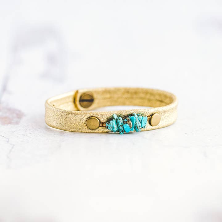 Giving Bracelets - Wholesale Beaded Bracelet - Pebble Bracelet - Antique Brass8