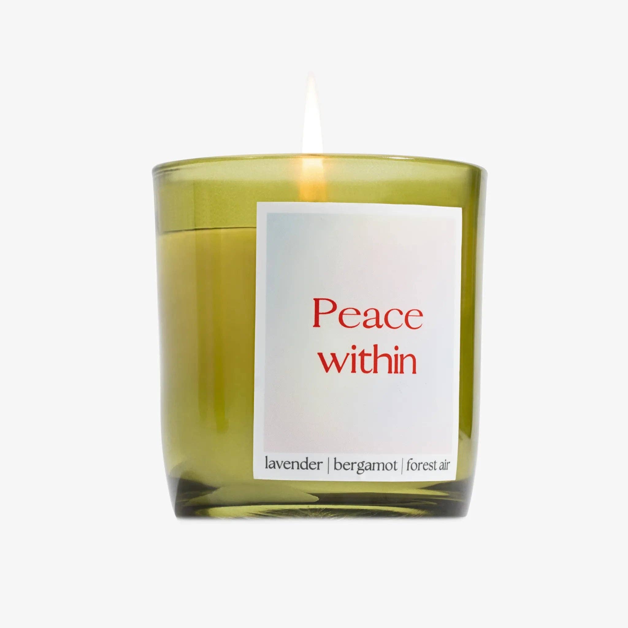 Within Candles - Wholesale Jar/Filled Candle - Peace Within Candle - Lavender, Bergamot, Forest Air