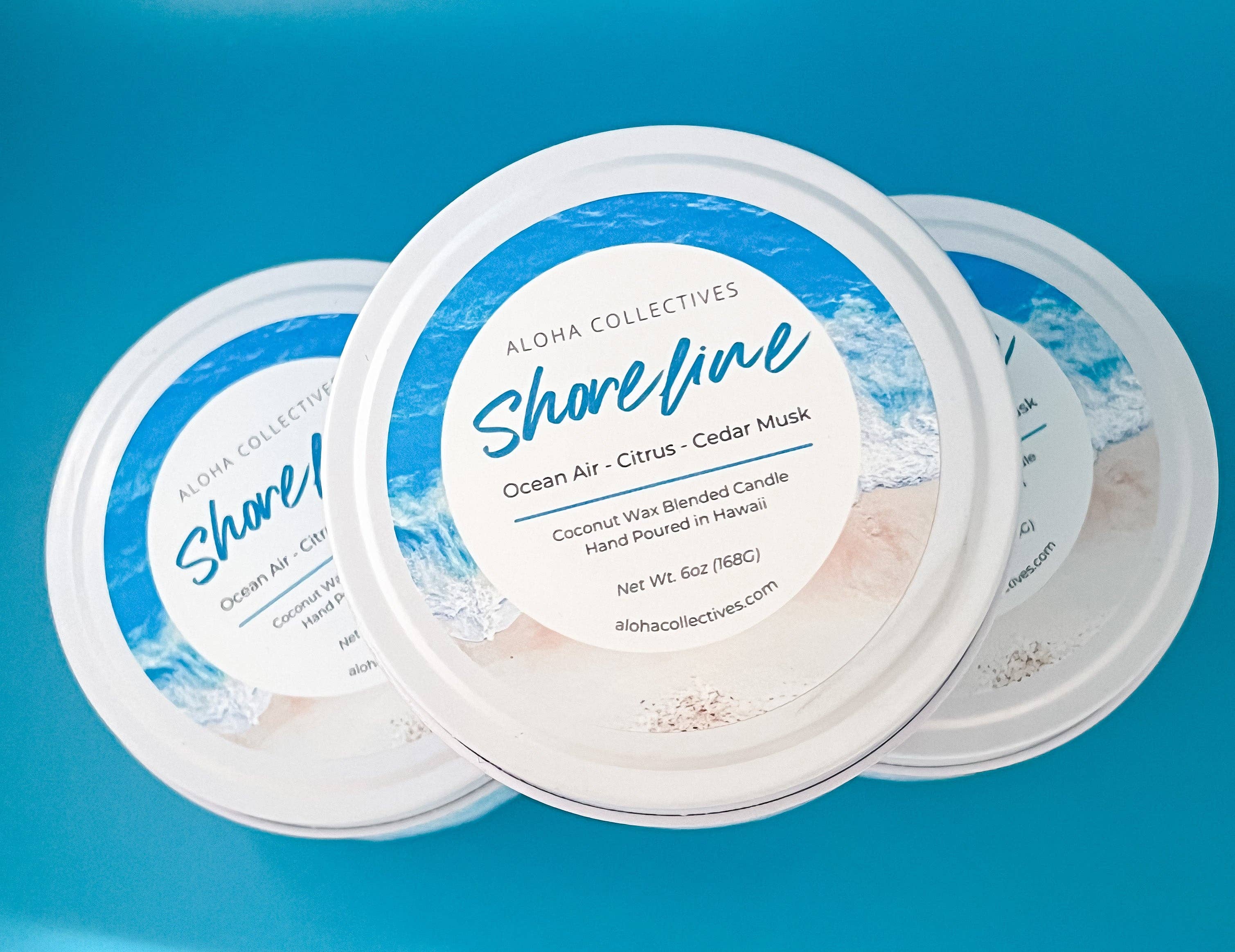 Aloha Collectives - Wholesale Travel Candles - Shoreline Candle, 6oz1