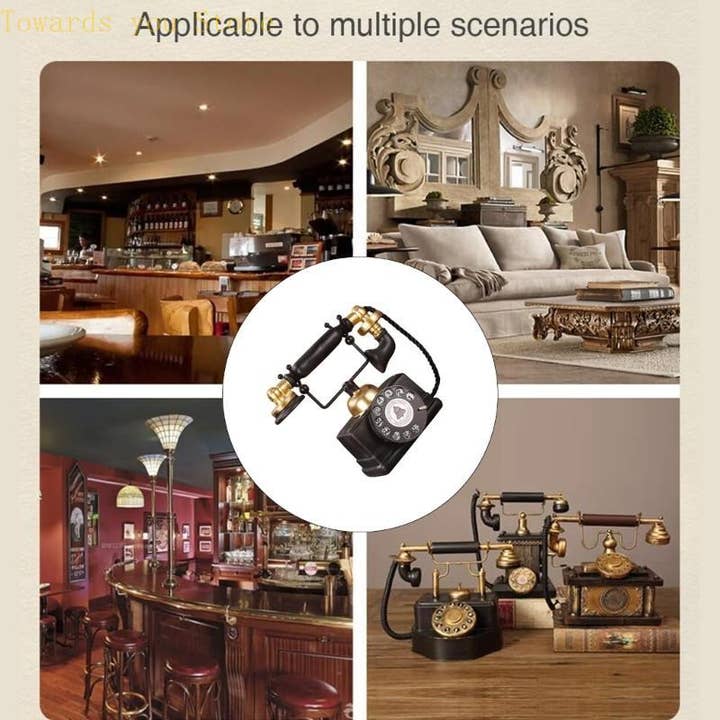 Holiday Farm - Wholesale Decorating Tool - Retro Resin Telephone – Vintage Home & Shop Decor1