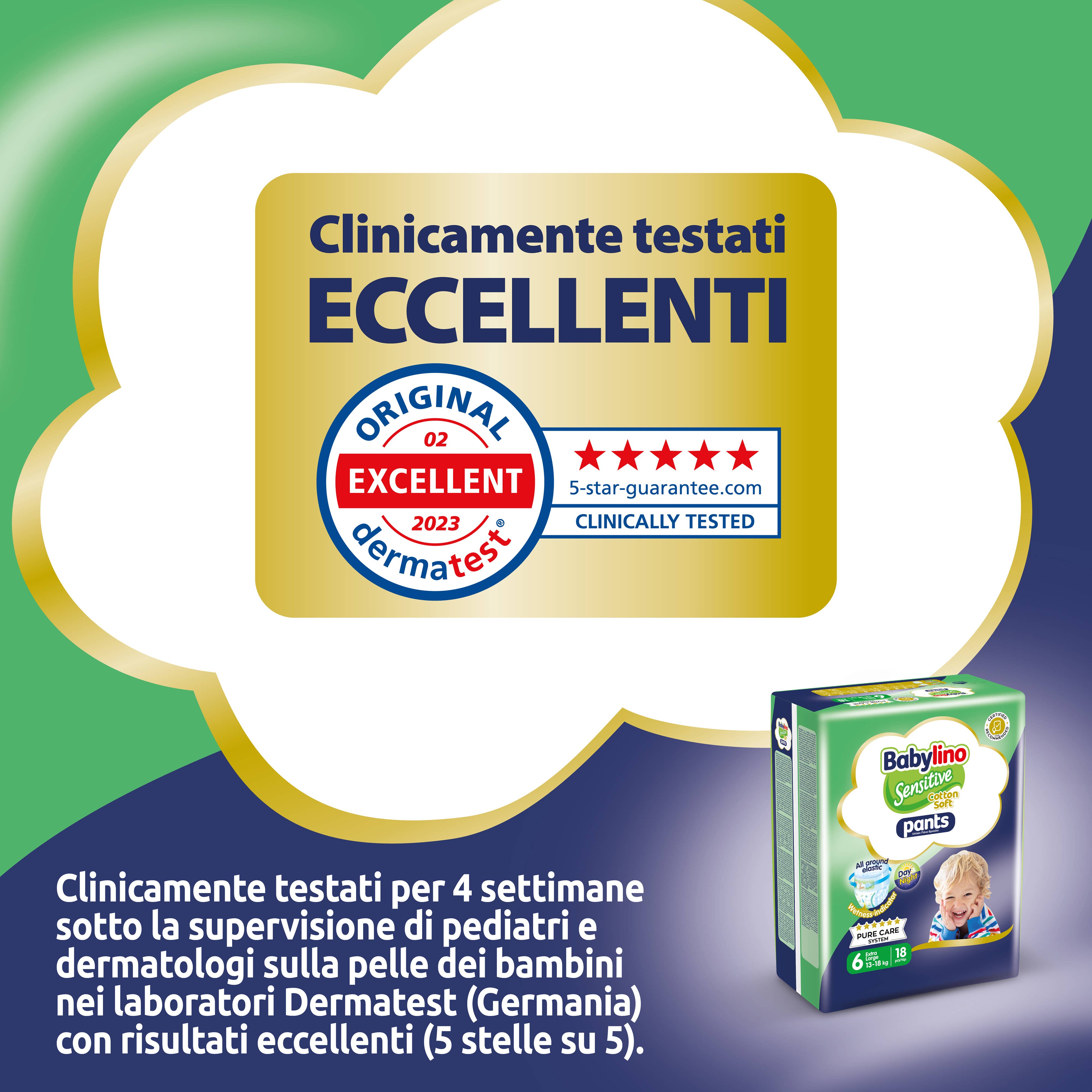 Babylino - Wholesale Diaper (Non-Cloth) - Baby - Babylino Sensitive Cotton Soft, Pant Diaper Size 6, 18 Units8