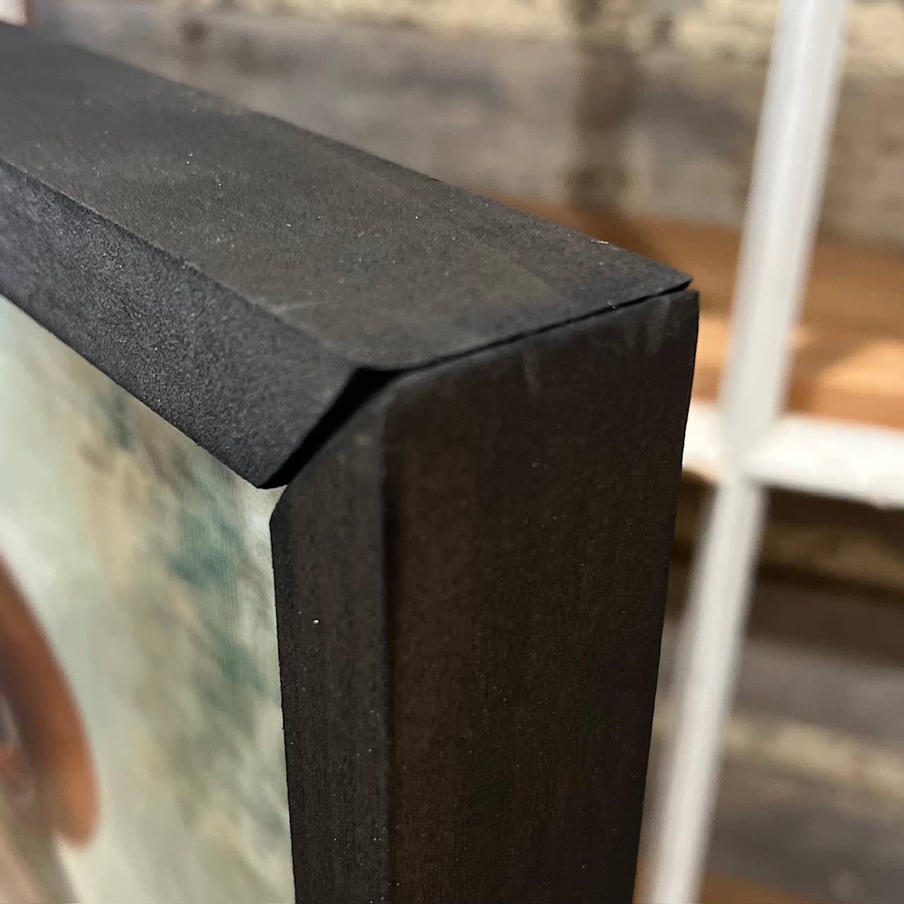 JanMichaels Art & Home - Vente Enseigne murale - Cadre boîte victorien avec grenouille HMK2482