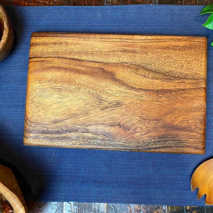 Tuckahoe Hardwoods - Wholesale Cutting Board - Premium, All Dark Grain, Small Square End Cutting Board