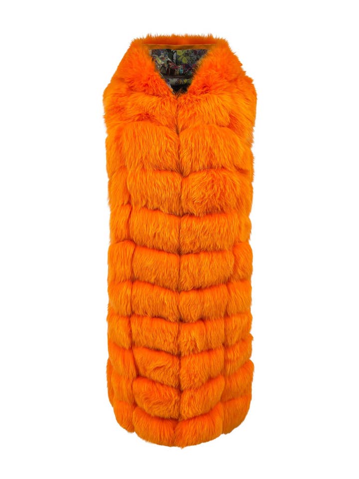 Limited Edition Luxury Fox Fur Coat by Moena Moxham #4 for wholesale by Moena Moxham Inc