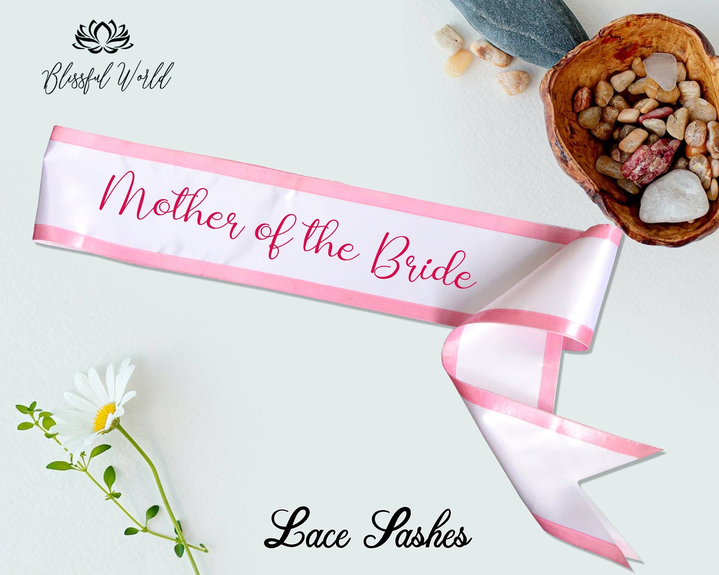 The Blissful - Wholesale Party Favor - Custom Lace Sash Birthday Party Lace Sash Personalized Lace Sash Customize Sash Bridesmaid Sash Custom Bridal Lace Sash Custom Border Sash6