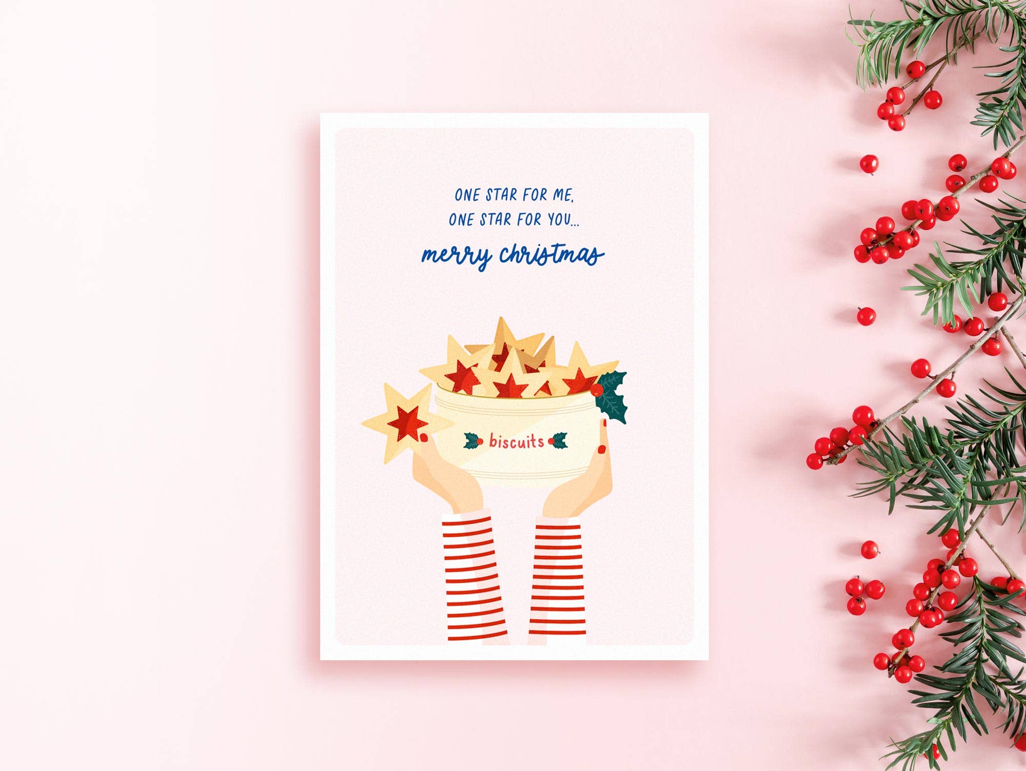 TANTE TIA - Wholesale Christmas Card - Christmas card "One Star for me. One Star for you."0