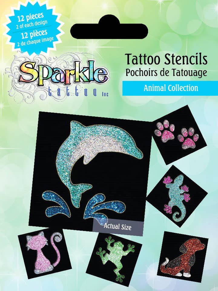 Animal Stencil Kollektion för wholesale av Sparkle Tattoo