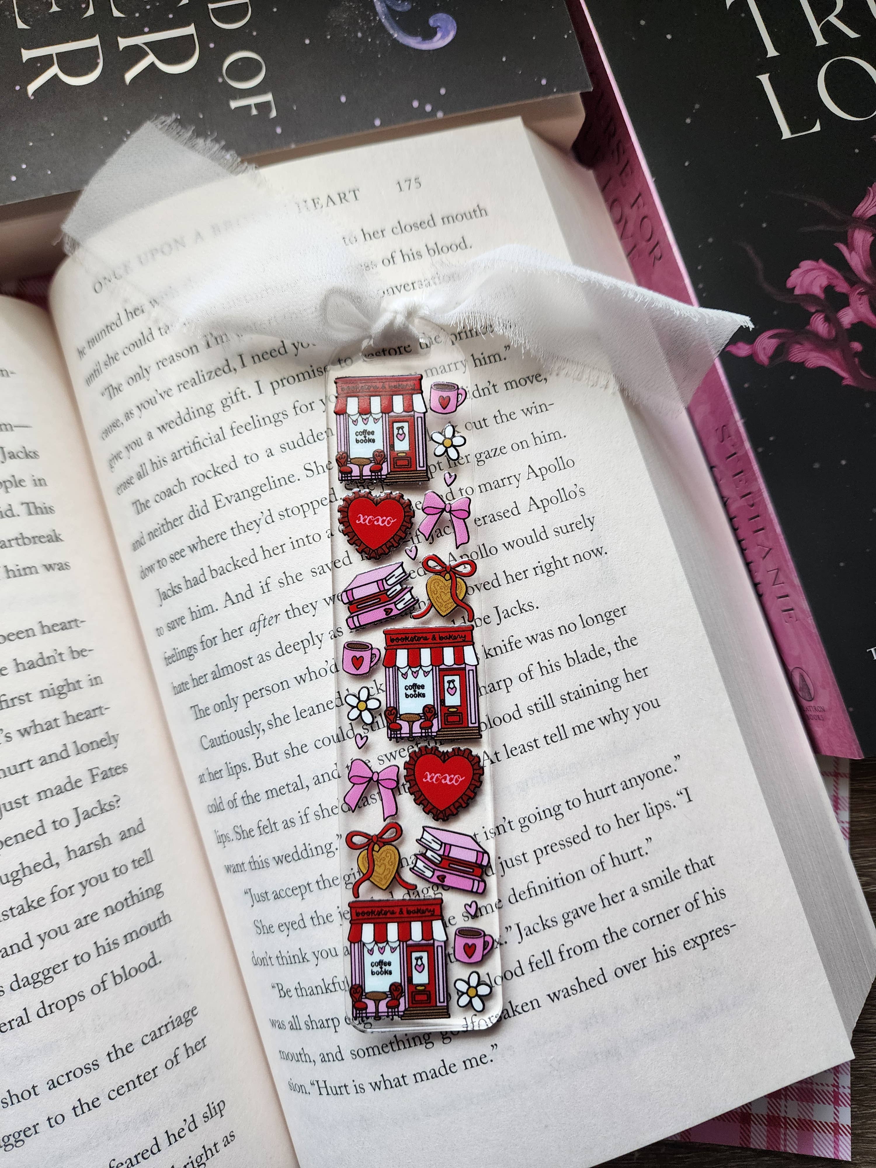 Sun Moon & Stars Co. - Wholesale Bookmark - Valentine's Bookstore Acrylic Bookmark| Book Accessories0