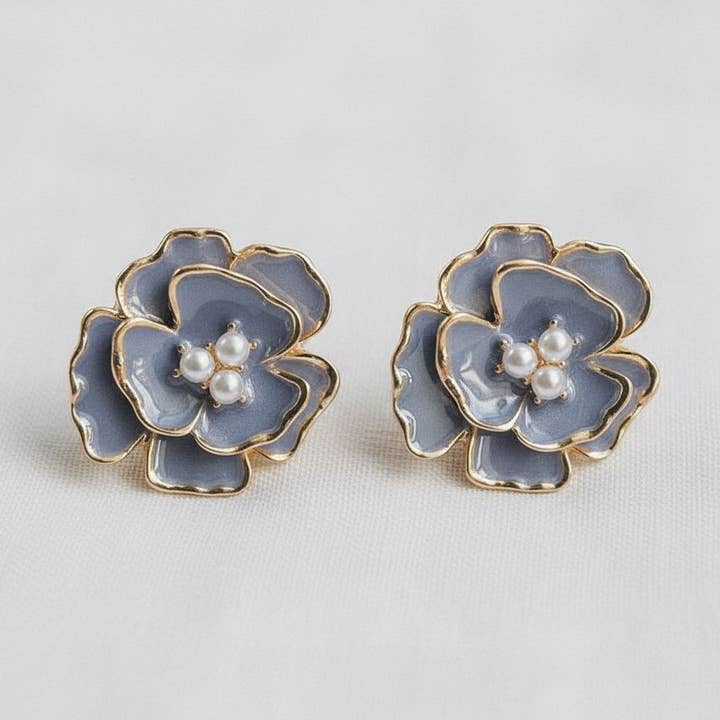 Konstnärliga blomdesignade örhängen för wholesale av Ellemadera