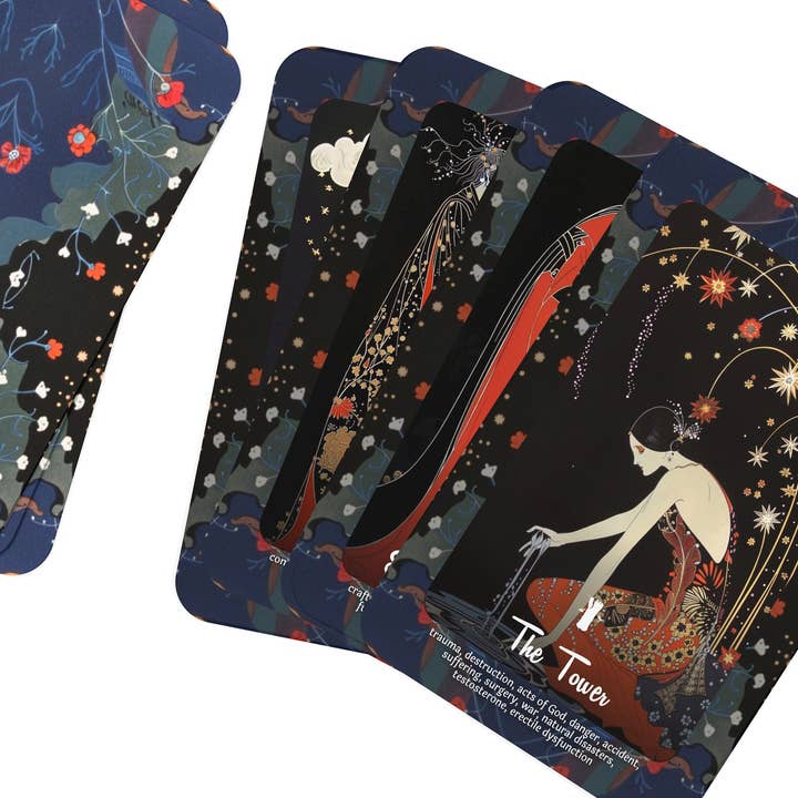 Ibiza Tarot USA – Engroshandel Tarotkort – Divine Silhouettes Tarot - Et mesterværk af Art Deco Elegance - 78 kort1