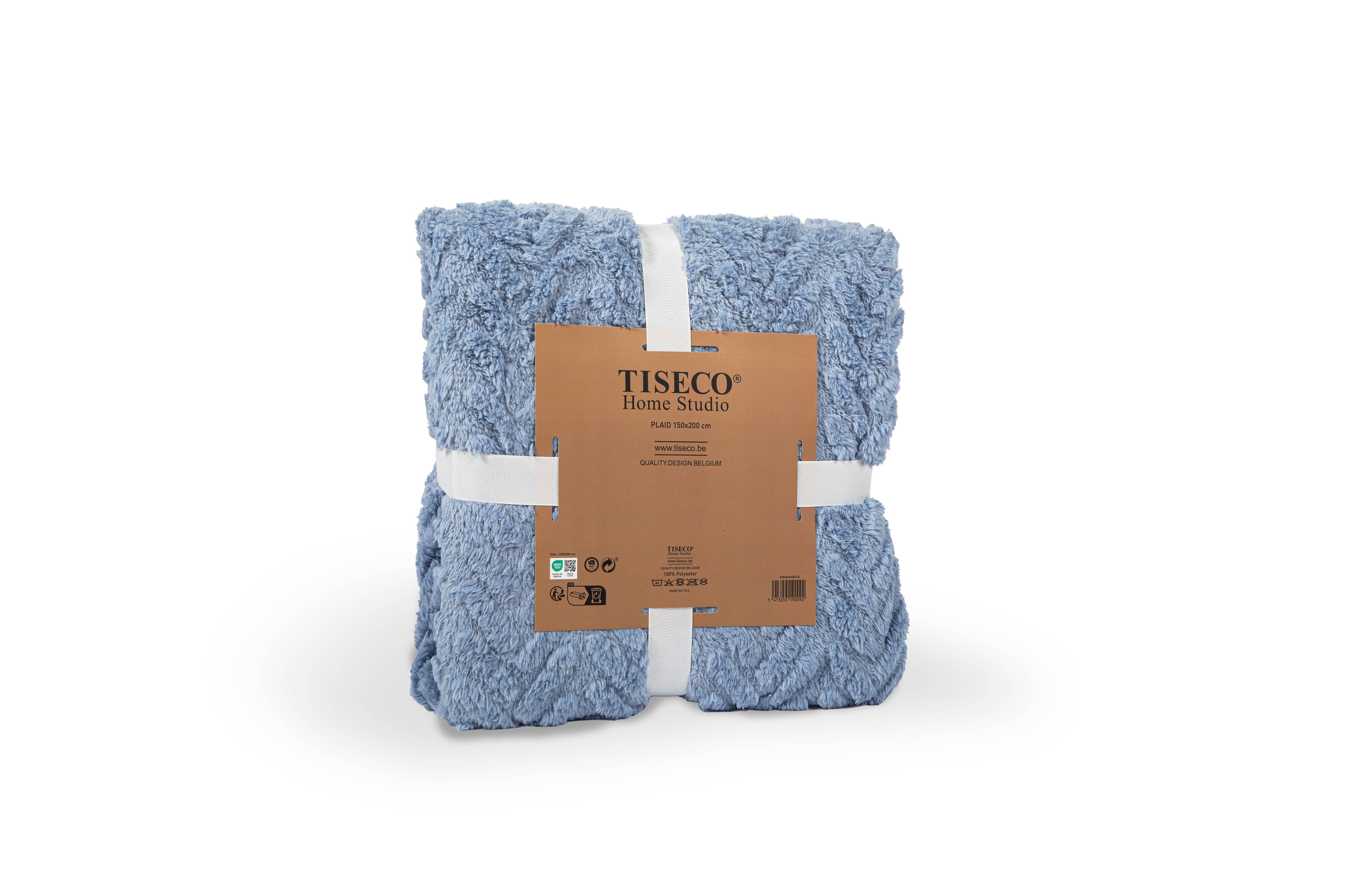 Tiseco - Wholesale Decoratiedeken - Plaid RENA met mandvlechtpatroon 150x200 cm3