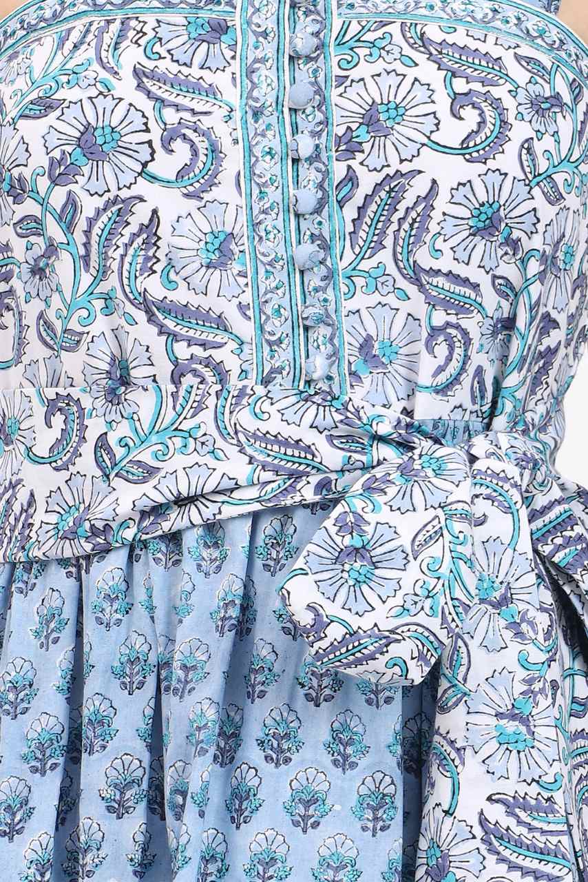 Hi Handmade - Wholesale Dress - Women's - Cotton Maxi Sundress - Blue8