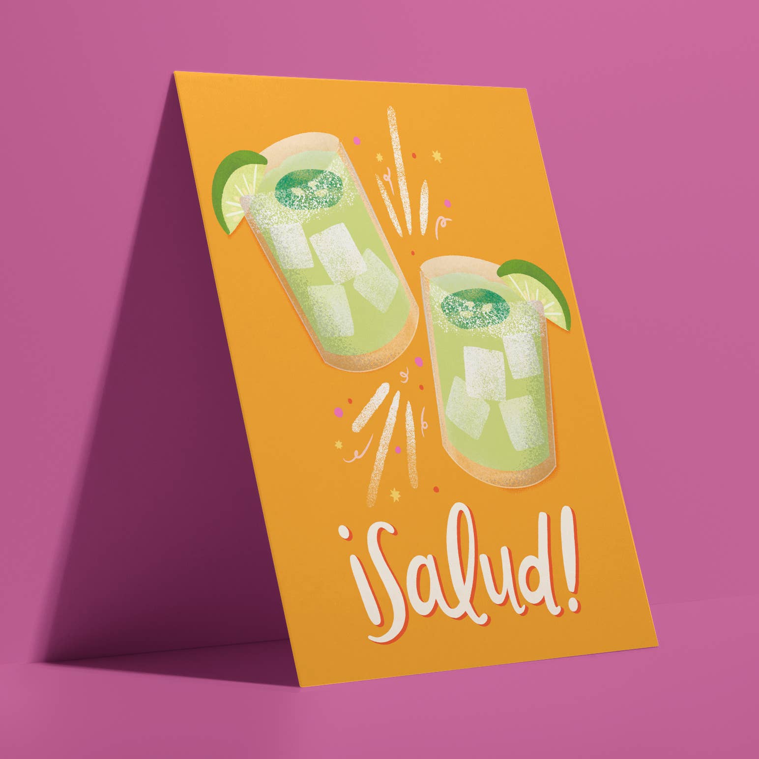 Ana Peake - Wholesale Birthday Card - Salud! - Spanish Graduation Greeting Card - Margarita2