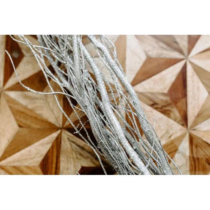 TF Publishing - Paper Goods - Wholesale Artificial plant - Curly Willow Pack of 12 Branches 3-4ft Silver1