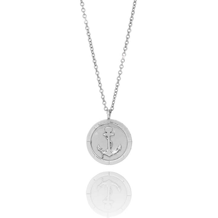 Colar de Marinheiro Grande - Ródio por atacado de bylovisa