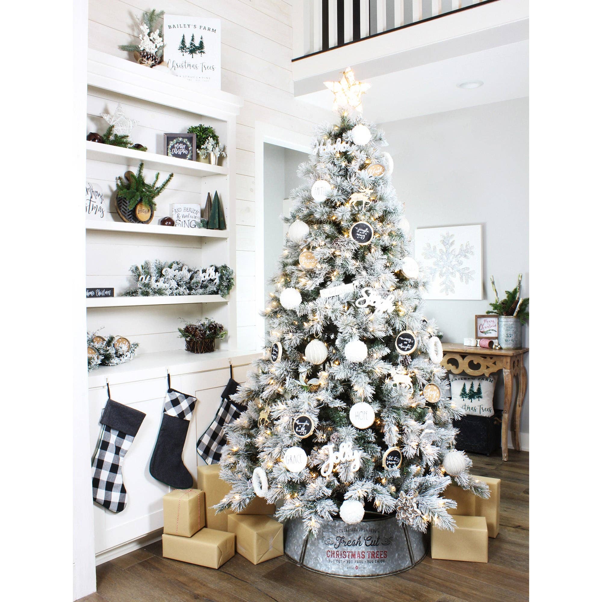 Kurated Korner - Wholesale Ornament - AuldHome Design Large Christmas Word Art Ornaments6