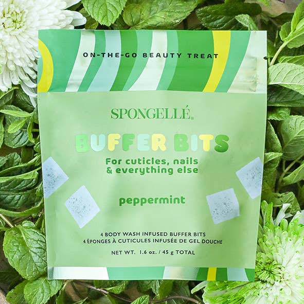 Peppermint PediPOP Buffer Bits for wholesale by Spongellé | Christmas 2025 | Stocking Stuffers | Gifts