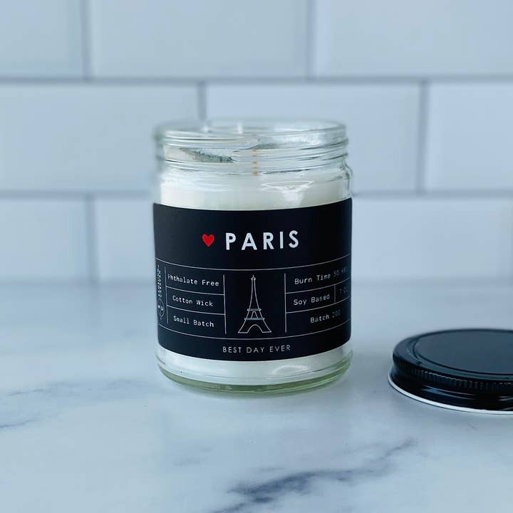 Rambling Caravan - Wholesale Jar/Filled Candle - Paris, France Candle1