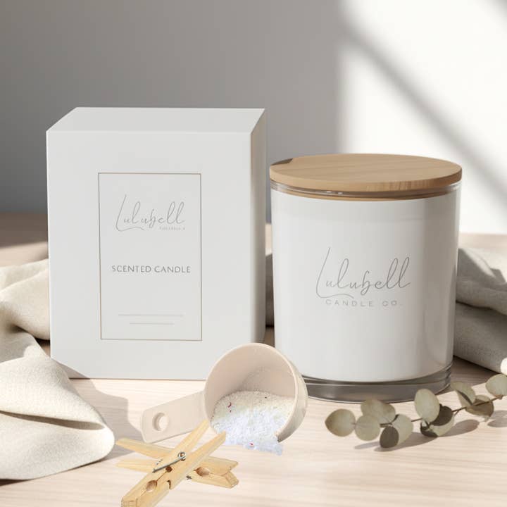 Frisk linnedlys | Bare Collection for engroshandel hos Lulubell Candle Co.